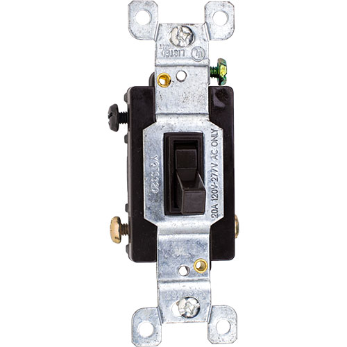 COOPER EAGLE 3-WAY TOGGLE SWITCH CSB320V 20A 120/277 Commercial Spec Grade ivory 