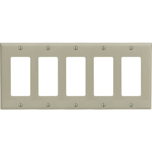 5-gang Decorator/GFCI Wallplate, Standard