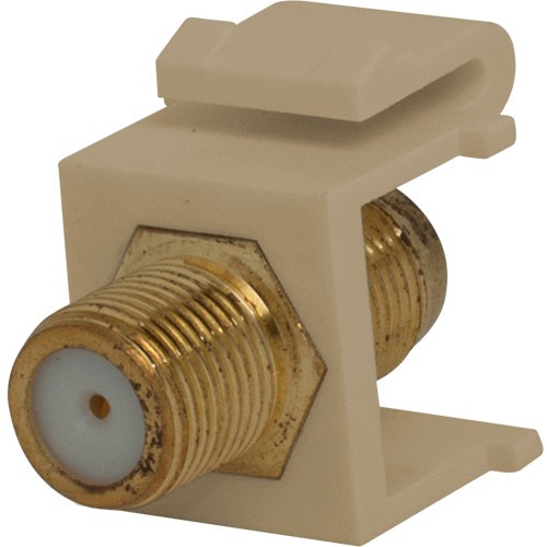 F-Connector Snap-In Connector, Gold