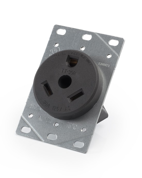 30A 3-wire Grounded Flush-mount Receptacle 