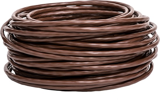 18/10 THERMOSTAT WIRE, 250FT REEL, BROWN 