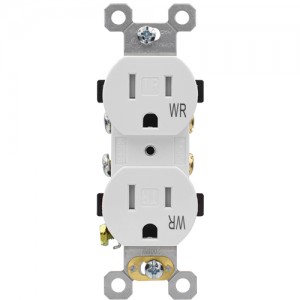 15A 125V Tamper/Weather Resistant Duplex Receptacle, Push-In/Side Wired