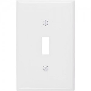 1-gang Toggle Switch Wallplate, Mid-Size